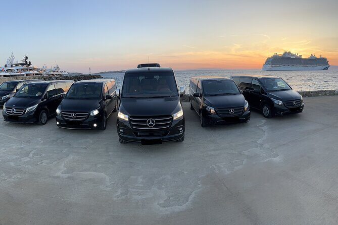 24-hour Point-Point Mykonos Airport and Port Transfers Service - The Pickup System: WhatsApp Location Sharing and a Name Sign