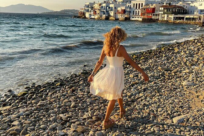 Best private local tour guided in Mykonos - 4 hours! - Ftelia Beach: Wind-Surfer Energy and a Little Ancient Mystery