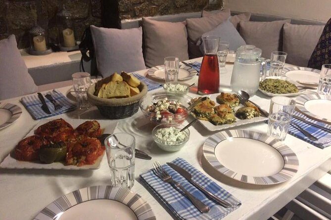 Cooking Classes in Mykonos Greece - What you cook: tzatziki, spinach pie, stuffed vegetables, and giouvetsi