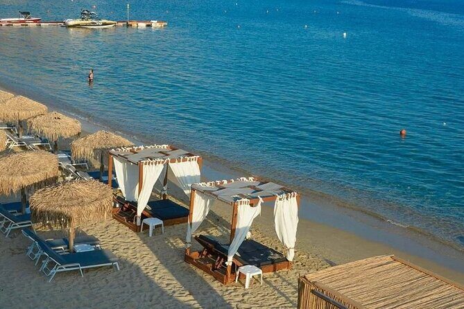 Explore Authentic Mykonos Full-Day 7 Hours Private Tour - Beach club time without losing the calmer option: Elia then Kalafatis