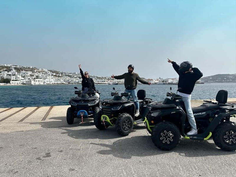 Explore Mykonos Island with a 650cc ATV / QUAD Tour - Old Port of Mykonos to Armenistis Lighthouse: sea views with real momentum