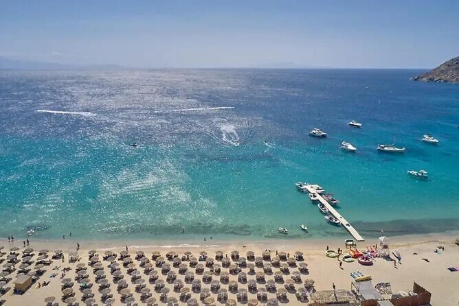 For Cruise Ships: Beach Escape and Free Time in Mykonos Town - Price and value: $28.84 for transport, a beach host, and built-in timing