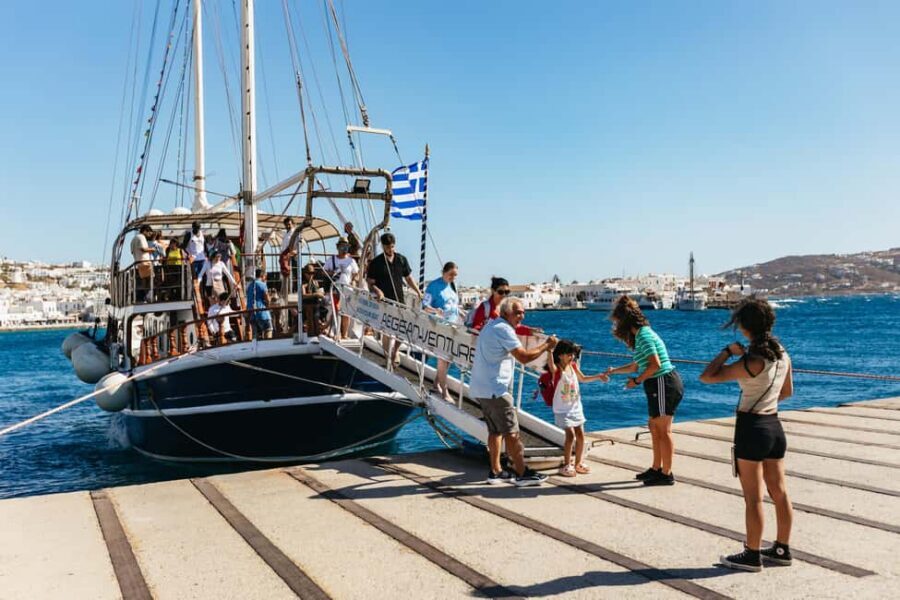 From Mykonos: Cruise to Delos and Rhenia with Lunch - Delos archaeology: sacred myths, the houses of Dionysus and Cleopatra, and real ruins