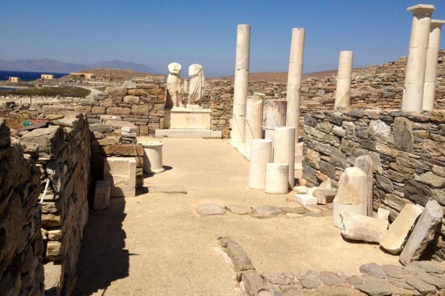 From Mykonos: Delos Archaeological Site Guided Evening Tour - Mykonos to Delos in one smooth evening block