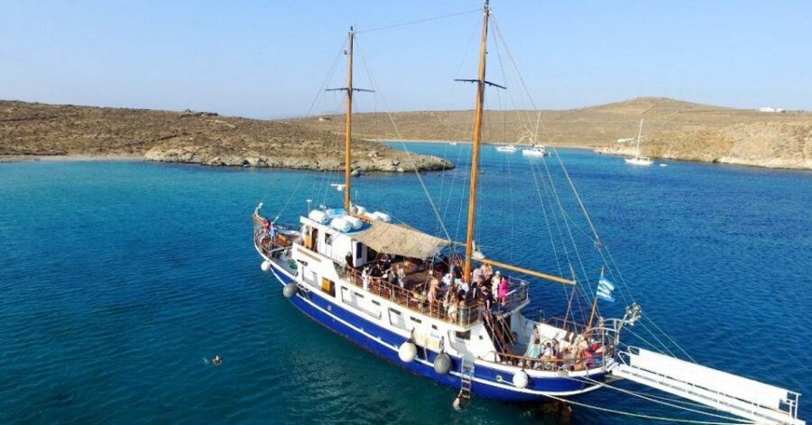From Mykonos: Delos & Rhenia Islands Half-Day Trip by Boat - Rhenia Island: Crystal Water, BBQ Lunch, and Beach Time Without the Crowds