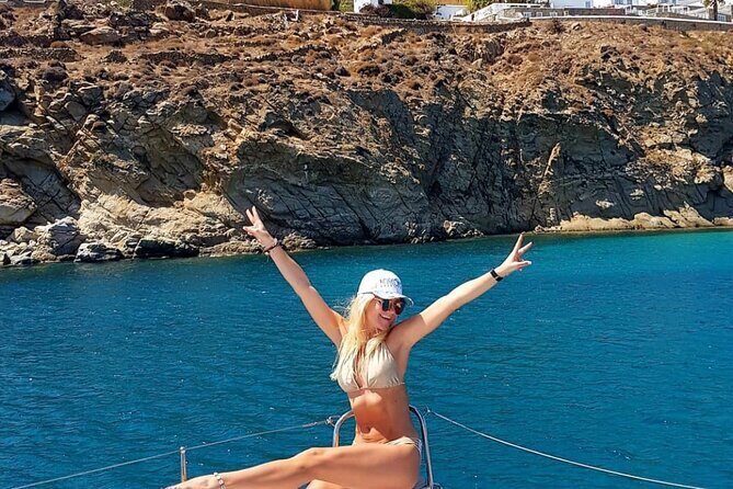Full Day Discovering Mykonos Delos Renia Tour by Boat - Lobster pasta lunch served onboard