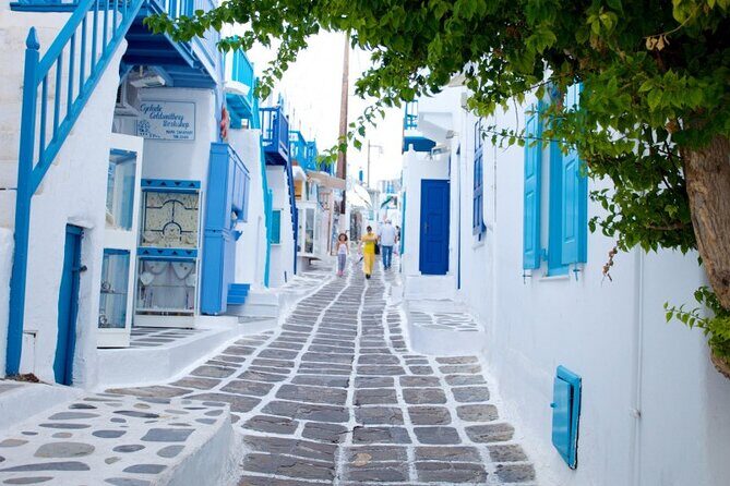 Guided Walking Tour Mykonos, Little Venice, Windmills, Beaches - Southern beaches around Kalafatis: quick coastal flavor, not a long lounge
