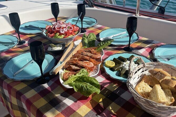 Luxury Catamaran Semi private cruise with meals & drinks and transportation. - The Rhenia Cove Swim and Snorkel Moment
