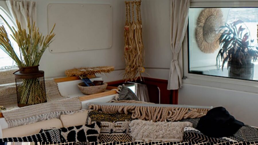 Mykonos: Boho Experience Catamaran Cruise - The crew factor: Panos and Vasilica set the tone