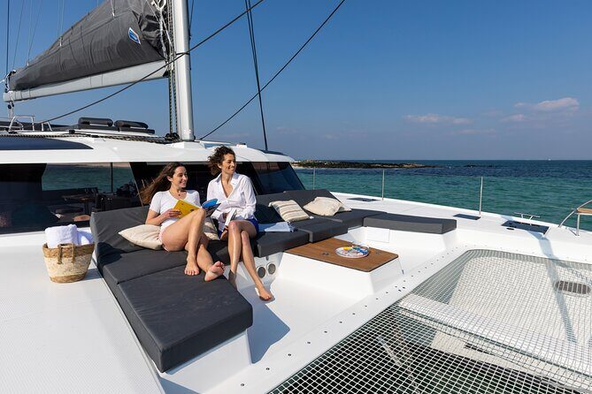 Mykonos: Brand-New Catamaran Cruise with Meal, Drinks & Transport - The Water Activities: Snorkel Gear, SUP, Kayak, and Practical Fun