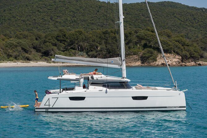 Mykonos: Brand-New Catamaran Cruise with Meal, Drinks & Transport - Rhenia (Rineia) Stop: The Part Where the Day Turns Into Water Time