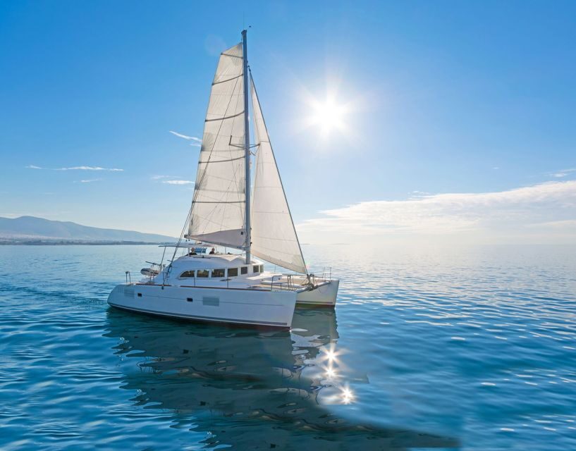 Mykonos: Catamaran Cruise With Meal and Drinks - Rhenia Island: the cove where you actually get your water time