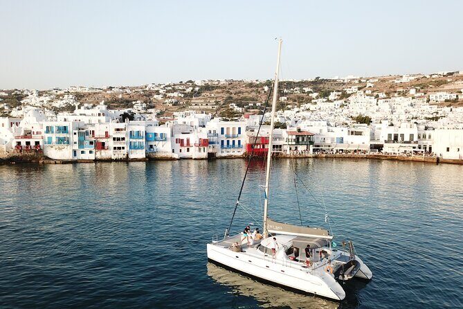 Mykonos Catamaran Sunset Semi private Cruise with transfer - Price and what you truly get for about $168.58