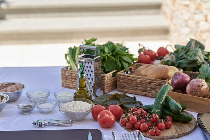 Mykonos Cooking Class- Hands On - What You’ll Cook: tzatziki, pies, dolmades, and gyros with pita