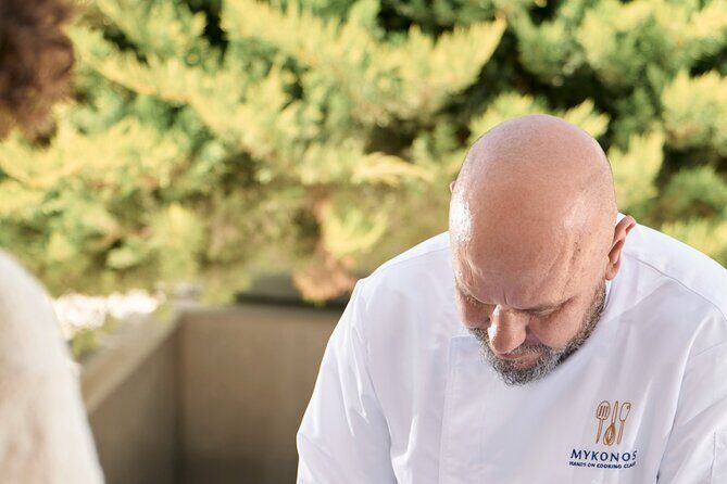 Mykonos Cooking Class- Hands On - Instructor energy: Chef Nico, Nikolas, and Ava-style hosting