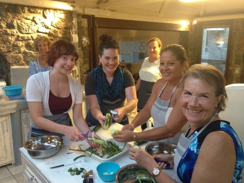 Mykonos: Cooking Class with Food and Wine - The meal at the end: eating what you made