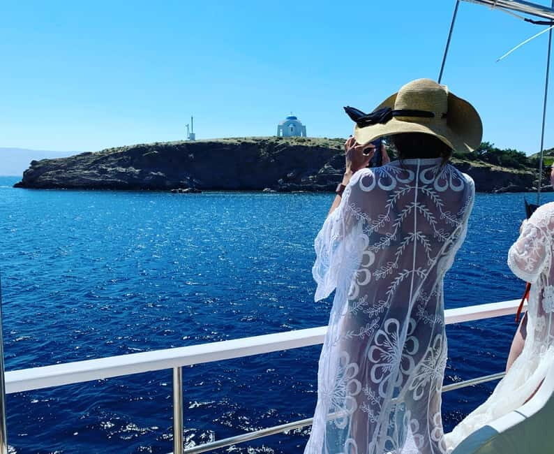Mykonos: Delos and Rhenia Islands Cruise with BBQ Meal - Drink and food setup: what’s included, what’s not