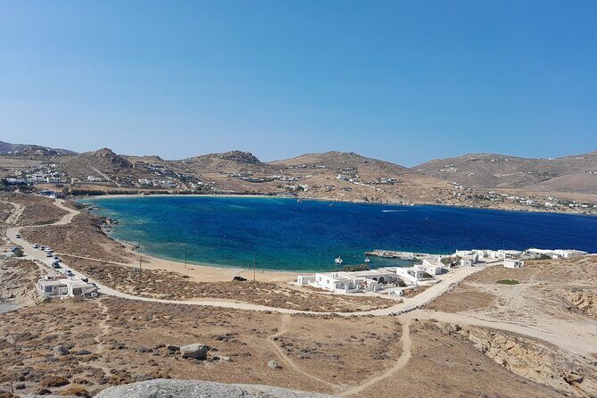 Mykonos Exploration : Private Jeep Tour with a local - Stop 3: Ftelia Beach and the archaeology you can actually feel