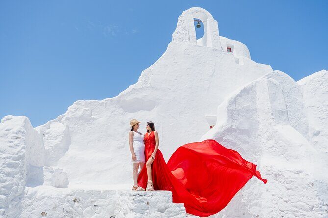 Mykonos Flying Dress Photoshoot - The 50 professionally edited photos you get later