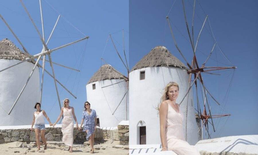 Mykonos: Guided City Walking Tour with Photoshoot - Narrow streets with white-and-blue houses: where the guide matters