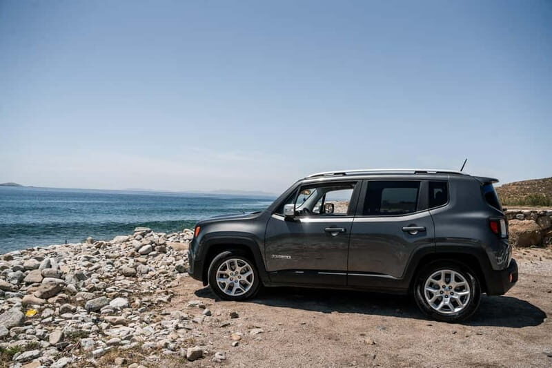 Mykonos: Private Island Tour with local guide -Jeep Renegade - Agios Sostis, Kalafati, and Kalo Livadi: beaches that work for quick swims