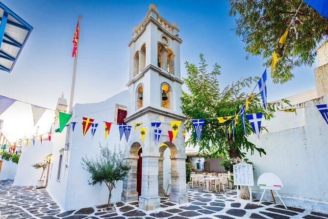 Mykonos Small Group Tour for Cruise Passengers — Port Pickup - Little Venice timing: a classic view with bar-and-sea energy (included)