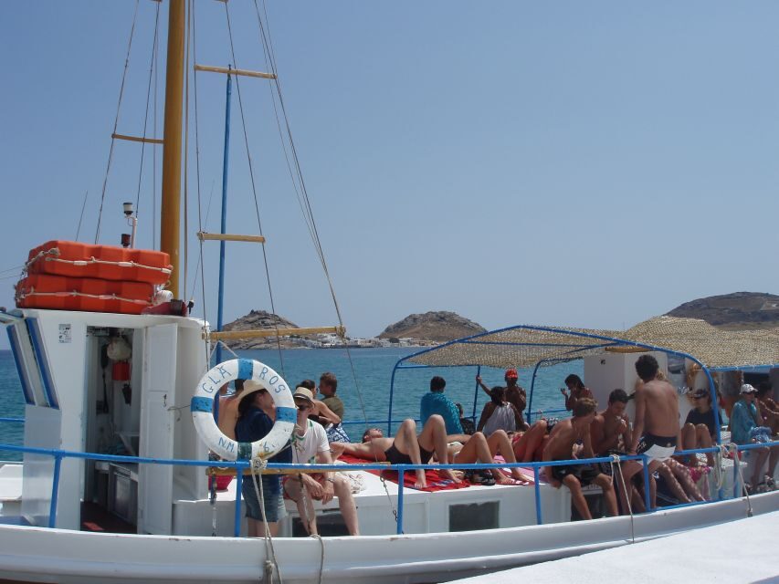 Mykonos: South Coast Cruise - Superparadise: swim, bar scene, or water-sports options