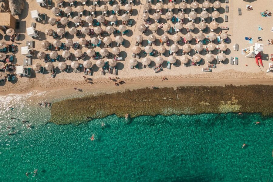 Mykonos: Super Paradise Beach with Sunbed at Thalas Mykonos - Thalas Mykonos: a barefoot tavern that keeps you in beach mode