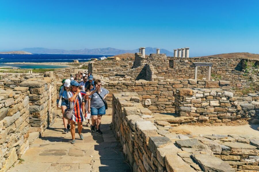 Mykonos Town: Archaeological Site of Delos Guided Day Trip - Checking In at Deliana Port Without Losing Time