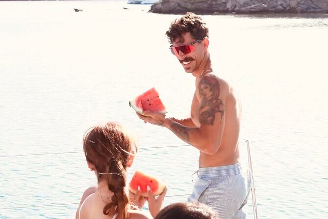 Private Mykonos Catamaran Day Cruise with Meals & Water Toys - Ornos Meeting Point: The Smoothest Way to Start
