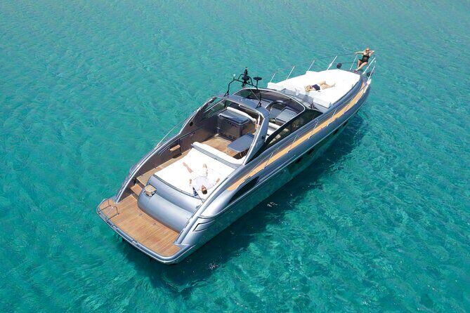 Rent a Yacht at Mykonos Princess V55 - Crew Service: Christos, Konstantinos, and Stamatis on the Day