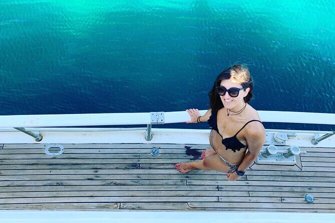 Shared Mykonos Sail Cruise to Delos and Rhenia Islands - Rhenia Island Swimming, Snorkeling, and the BBQ Lunch