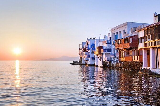 Small group,swim in Rhenia,watch the sunset fm LVenice, freetrans - Rhenia Swim Time: Clear Water, Paddle-Boards, and a Greek Meal