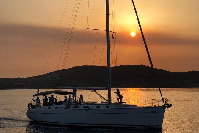 Sunset cruise to Rhenia& Little Venice with transfer - Getting onto the boat: Mathios Tavern and transfer details