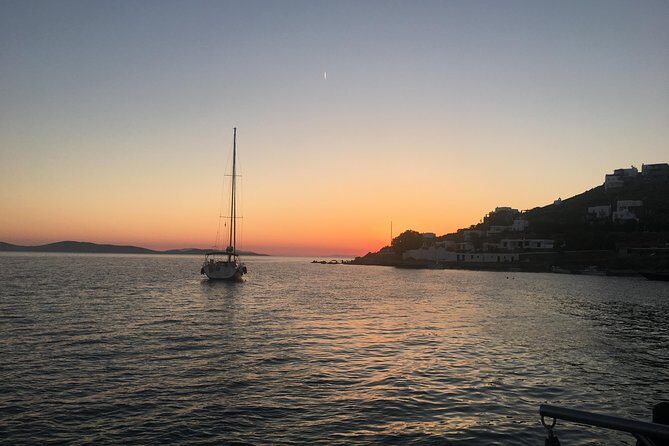 Sunset South Coast Sail Cruise with lunch,drinks, optional transfer - Southern Mykonos at sunset: why this cruise feels special