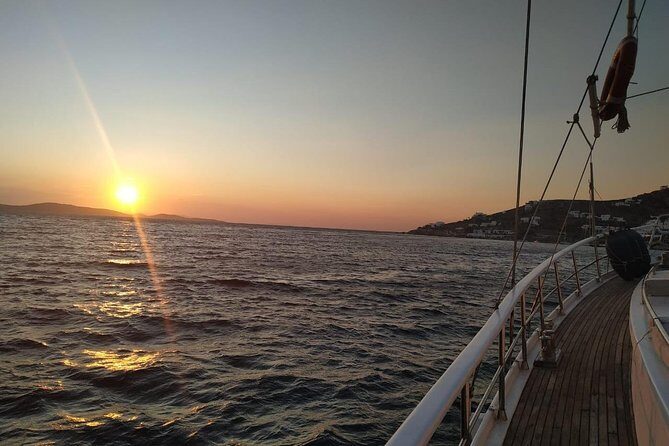 Sunset South Coast Sail Cruise with lunch,drinks, optional transfer - Super Paradise Beach swim stop: snorkeling gear and real sea time