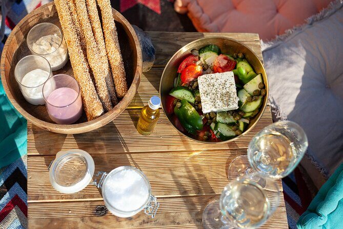 The Greek Meze Picnic - Entering The Mykonos Secret-Beach Vibe (Paralia Agios Sostis as Your Start)
